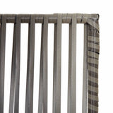 Room Divider 5 Panels Grey Poly Rattan 365398
