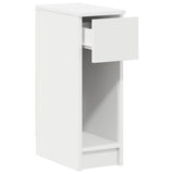 ZNTS Bedside Cabinet with Drawer White 20x36x60 cm 858695
