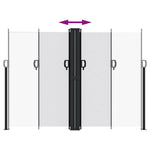 ZNTS Retractable Side Awning White 180x1000 cm 4004751