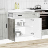 Kitchen Base Cabinet Porto Grey Sonoma Engineered Wood 853983