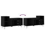 TV Cabinet Black 100x35x55 cm Engineered Wood 831317