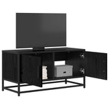 TV Cabinet 80 x 34.5 x 40 cm Black Oak Engineered Wood 8010951
