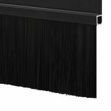 Screw-on Door Brush Seals 12 pcs Black 100 cm Aluminium Alloy 42019592