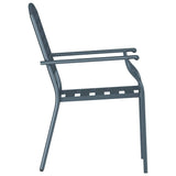 Garden Chair 2 pcs Anthracite 56 x 65 x 89 cm Steel 362775