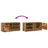 TV Cabinet Old Wood 80x35x36.5 cm Engineered Wood 856854