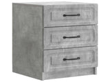 Bedside Cabinet Concrete Grey 43 x 41 x 63.5 cm Engineered Wood 895708