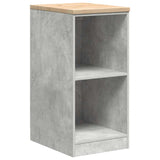 ZNTS Garage Cabinets 2 pcs Concrete Grey Engineered Wood 3328272