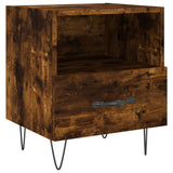 Bedside Cabinets 2 pcs Smoked Oak 40x35x47.5 cm Engineered Wood 827431