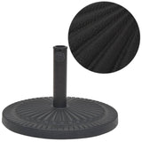 Parasol Base Resin Round Black 14 kg 43657
