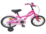 Kids Bike 16 Inches for 4-6 Years Old Dark Pink 42009669