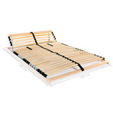 Slatted Bed Base without Mattress with 28 Slats 7 Zones 140x200 cm 246454