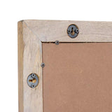 Wall Mirror Bleached White 70 x 50 cm Engineered Wood and Glass 4018147