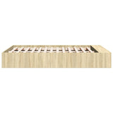 Bed Frame without Mattress Sonoma Oak 140x190 cm 3280582