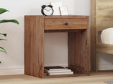 Bedside Table Brown 63 x 30 x 79 cm Solid Mahogany Wood 42012385