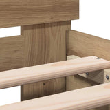 Bed Frame Artisan Oak 203 x 185 x 70 cm Engineered Wood 3385626