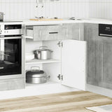 Kitchen Base Cabinet Porto Concrete Grey Engineered Wood 853961