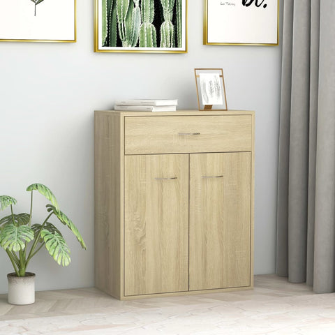 ZNTS Sideboard Sonoma Oak 60x30x75 cm Engineered Wood 800714