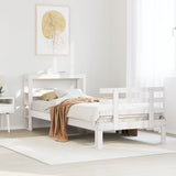Bed Frame with Headboard without Mattress White 90x200 cm 3306107