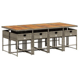 Garden Dining Set Grey 3211286