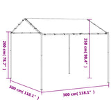 Canopy Tent Beige 3x3 m Steel and Fabric 362451