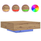 Coffee Table Artisan Oak 100 x 100 x 31 cm Engineered Wood 863007