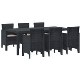 Garden Dining Set 7 pcs Anthracite Polypropylene 3378713