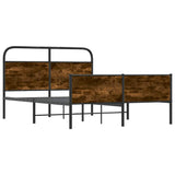 Bed Frame without Mattress 140x200 cm Sonoma Oak Engineered Wood 4100393