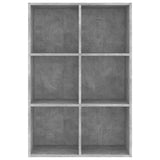 Book Cabinet Concrete grey Engineered wood 66x30x98 cm 800346