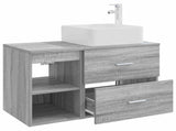 Bathroom Furniture Set 2 pcs Grey Sonoma Engineered Wood 3403885
