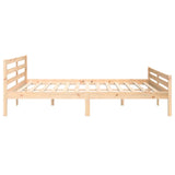 Bed Frame without Mattress Solid Wood 200x200 cm 814839