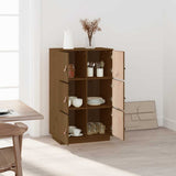 Highboard Honey Brown 67x40x108.5 cm Solid Wood Pine 820175