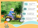 Kids Pedal Go Kart Excavator-Yellow T3398P422351