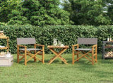 Dining Chair Folding Brown and Light Grey 56 x 54 x 87 cm 42032680