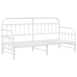 Daybed Frame White 80 x 200 cm Powder-Coated Steel 42002650