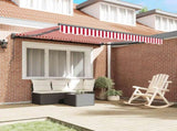 Awning Frame Red and White 350 x 250 cm 3330283