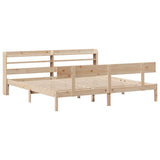 Bed Frame without Mattress 180x200 cm Solid Wood Pine 3306625