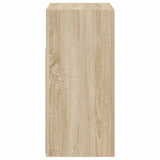 Sideboard with LED Lights Sonoma Oak 80x35x75 cm 804331
