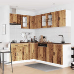 ZNTS 11 Piece Kitchen Cabinet Set Kalmar Old Wood Engineered Wood 3314889