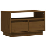 TV Cabinet Honey Brown 60x35x37 cm Solid Wood Pine 813428