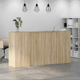 Reception Desk Sonoma Oak 200x50x103.5 cm Engineered Wood 3324216