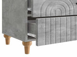 Bedside Cabinet Concrete Grey 62 x 34.5 x 48 cm Engineered Wood 894088
