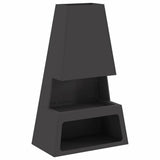 Fire Pit Black 60 x 35 x 100 cm Steel 858938