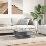 ZNTS Coffee Table Concrete Grey 70x70x29 cm Engineered Wood 840747