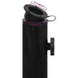 Umbrella Base Black 45x45x30 cm Cast Iron 317772