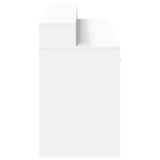 Desk with LED Lights White 160x55x91 cm Engineered Wood 3309429