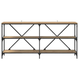 Console Table Artisan Oak 160 x 30 x 75 cm Engineered Wood 881903