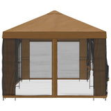 6 x 3 m Beige Polyester and Steel 190 3376019