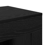 Side Table Black Oak 60 x 40 x 65 cm Engineered Wood 899896