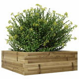 Garden Planter 70x70x23 cm Impregnated Wood Pine 847197