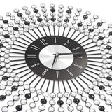 ZNTS Wall Clock Metal 43 cm Black 283859